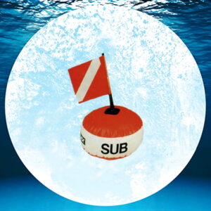 SIGNALING BUOY WITH FLAG - BAYONET CLASSIC FI 38CM