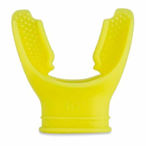 MOTHPIECE SILICONE ELONGATED YELLOW
