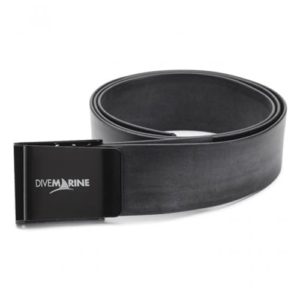 RUBBER BELT WIT BLACK STAINLESS STEEL BUCKLE