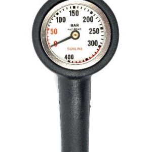 MANOMETER VALE WITH HOSE TEMPERED GLASS 300bar